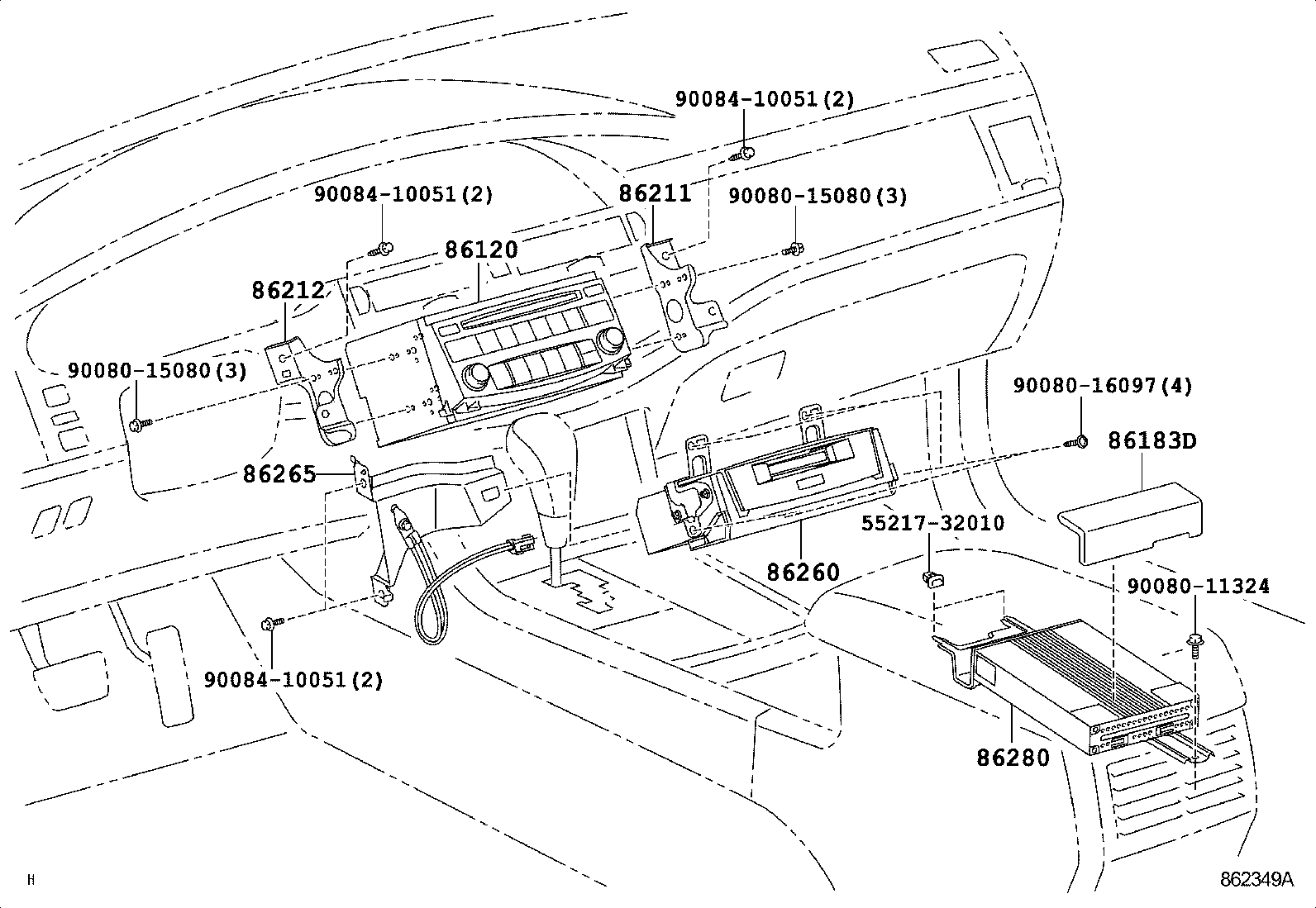 86260-07010 TAPE PLAYER ASSY product image