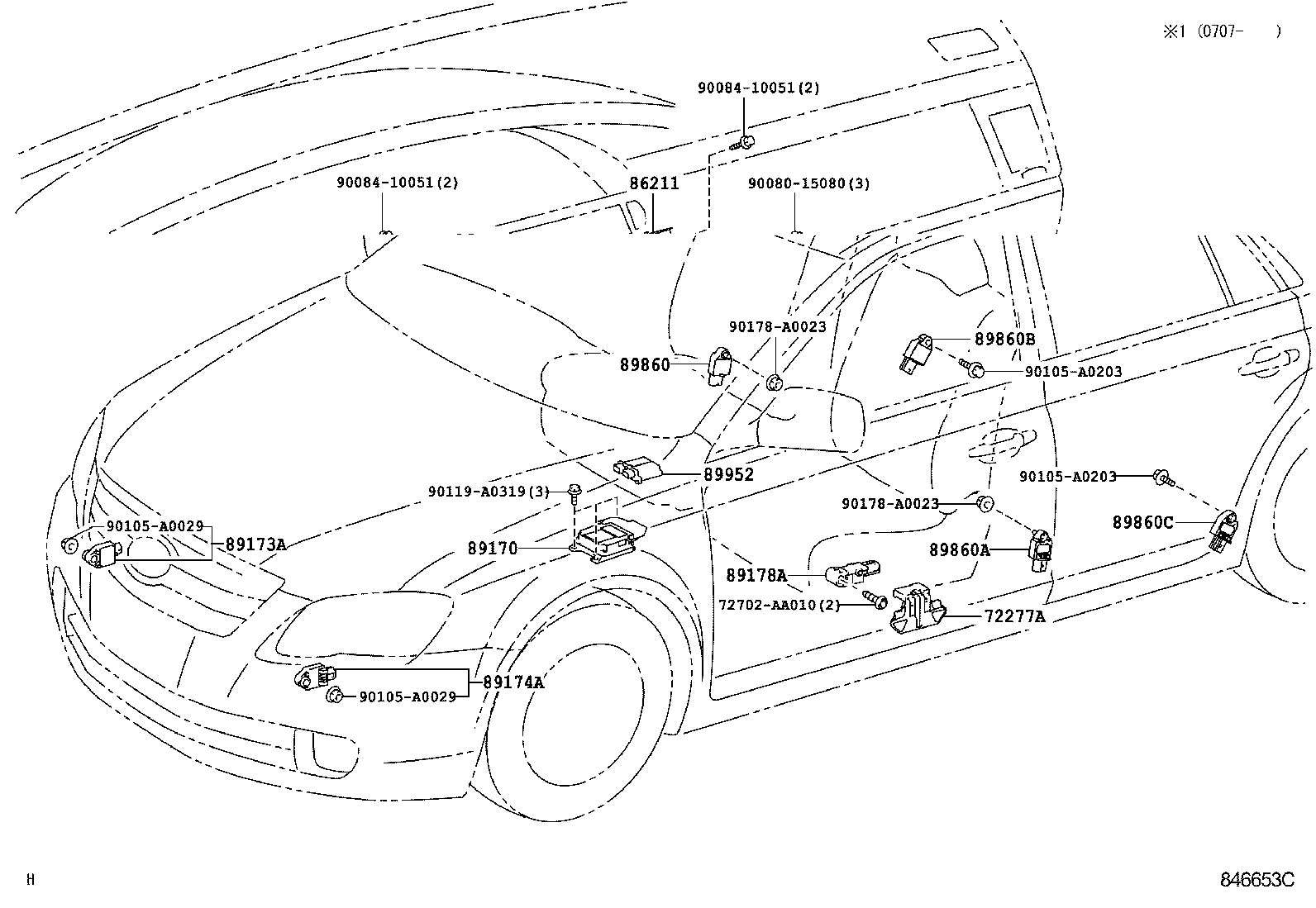 Toyota 861A0-07010 COMPUTER ASSY, MULTI-MEDIA INTERFACE