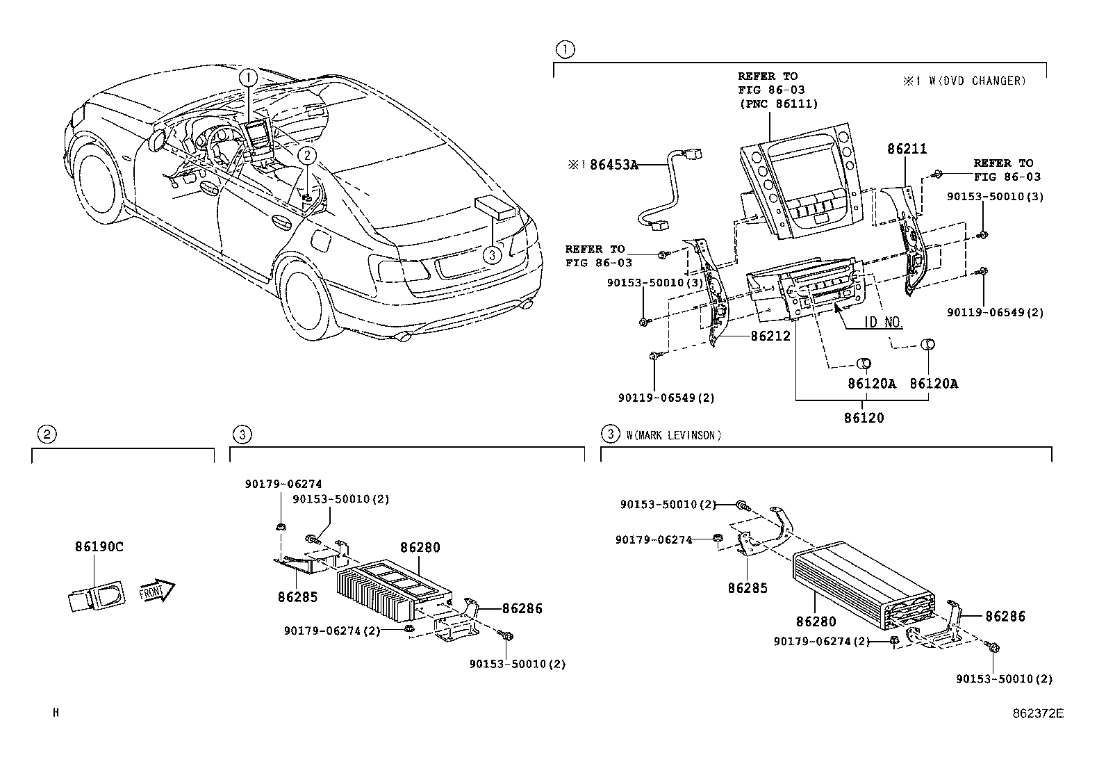 Toyota 86190-30010 ADAPTER ASSY, STEREO JACK, NO.1