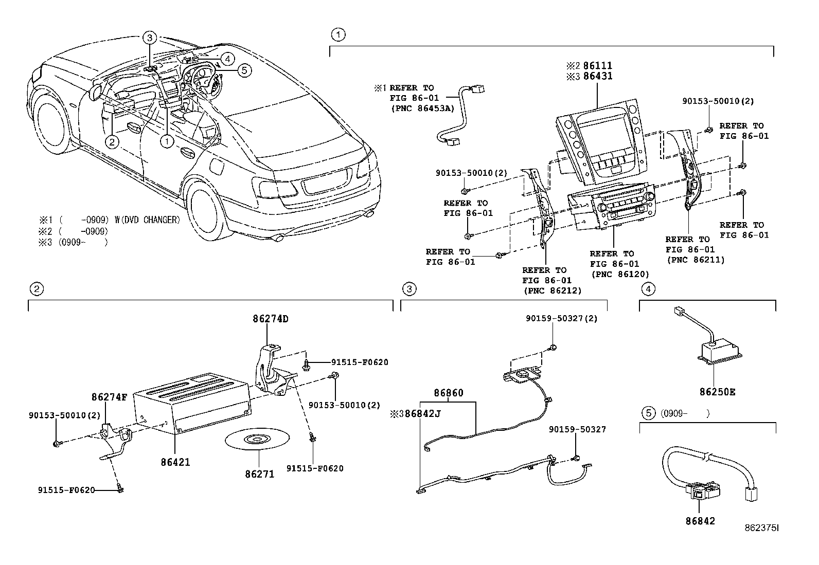 86860-30170 ANTENNA ASSY, NAVIGATION product image