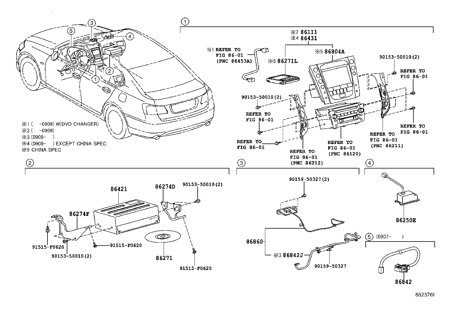 86860-30170 ANTENNA ASSY, NAVIGATION product image