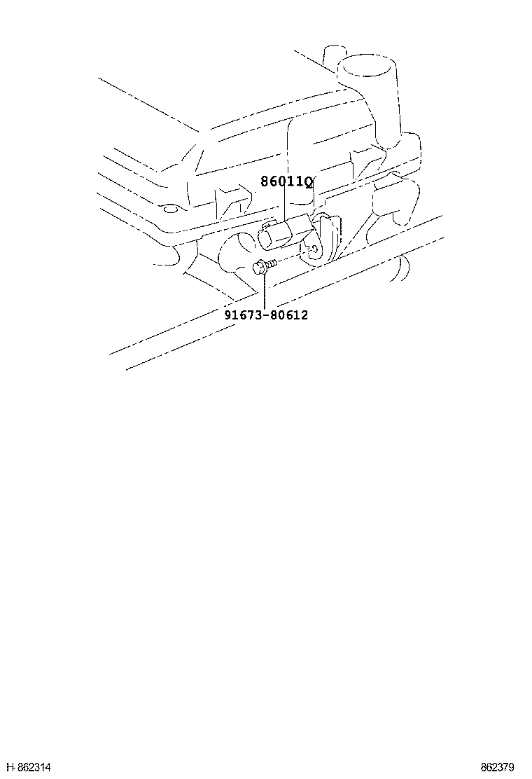 86212-26090 BRACKET, RADIO, NO.2 product image