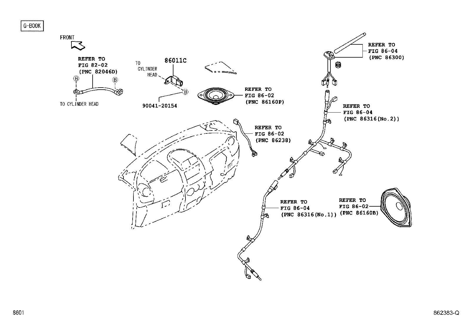 86212-B1020 BRACKET, RADIO, NO.2 product image