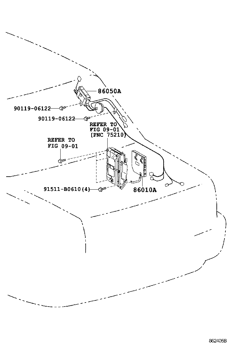 86170-40160 SWITCH & VOLUME ASSY, REAR product image