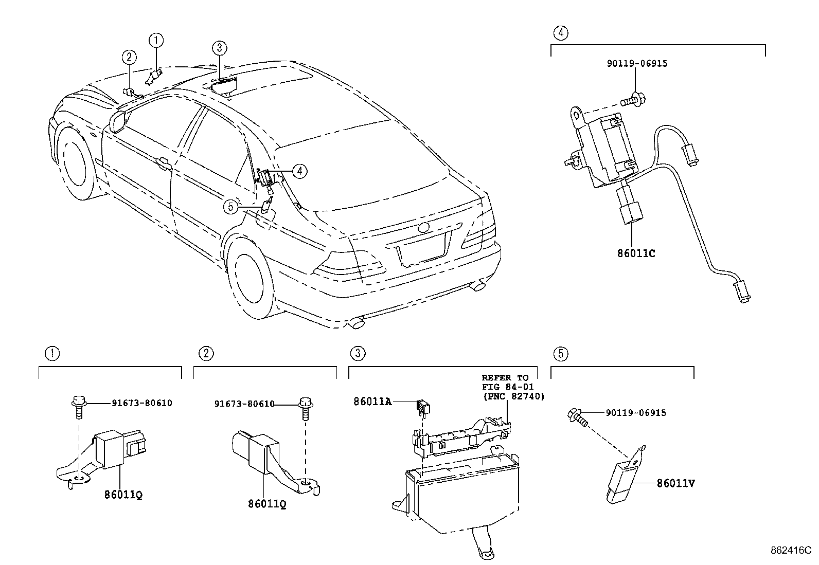 86212-0N010 BRACKET, RADIO, NO.2 product image