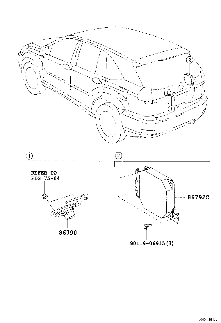 86792-48081 COMPUTER, PARKING ASSIST product image
