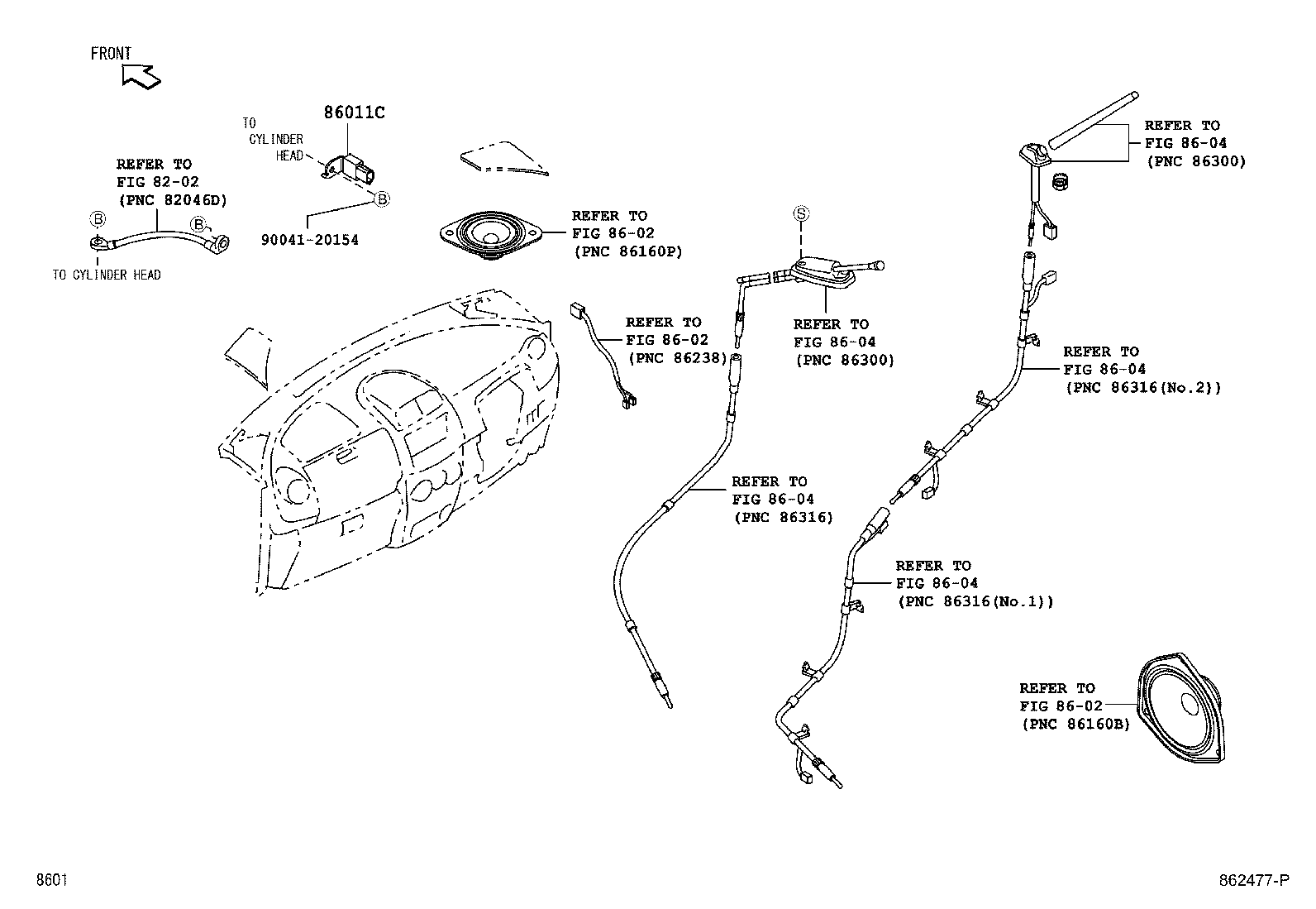 86212-B1020 BRACKET, RADIO, NO.2 product image