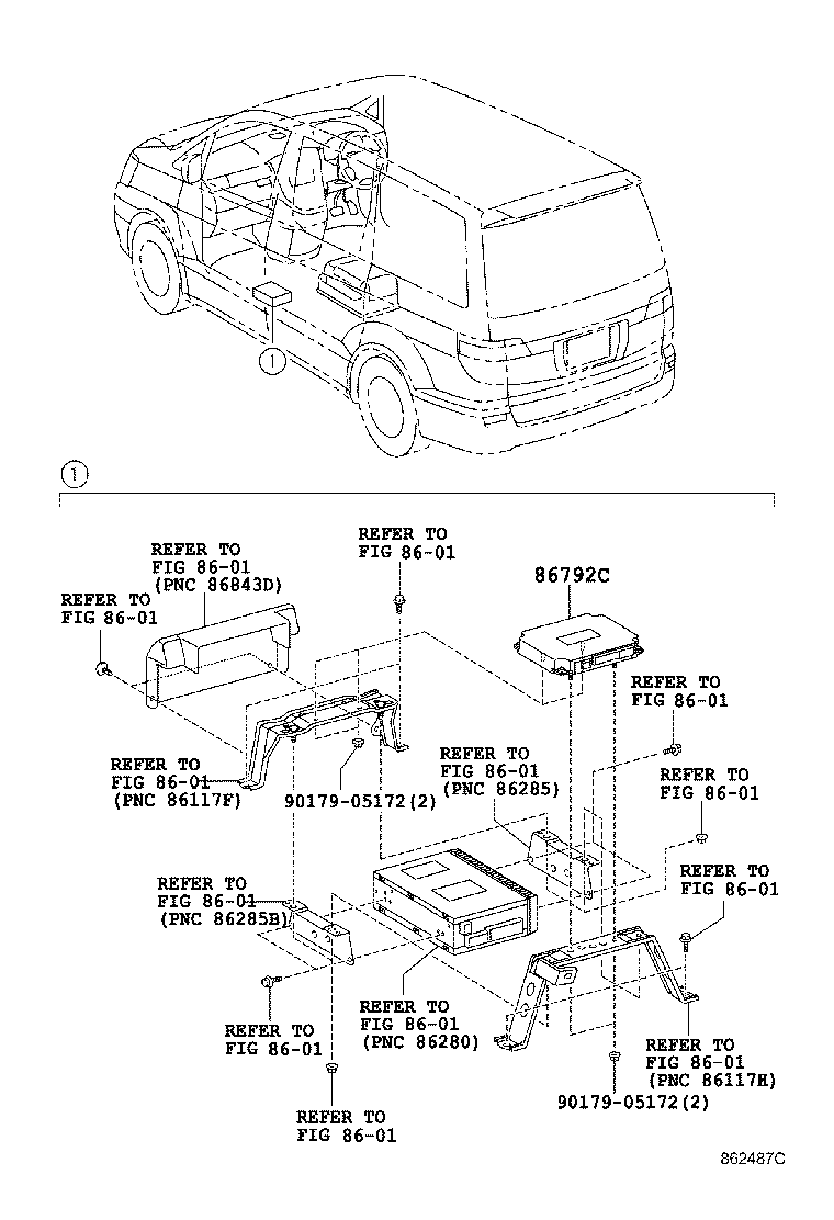 86792-58090 COMPUTER, PARKING ASSIST product image
