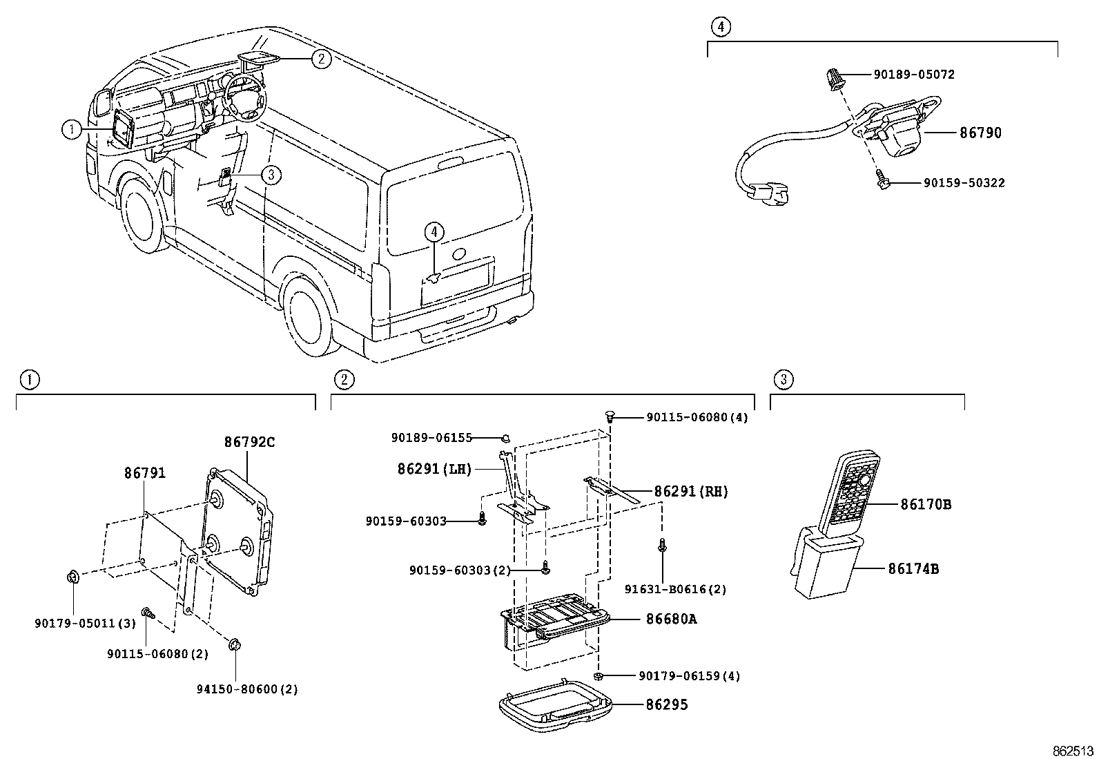 86117-26090 BRACKET, TELEVISION product image