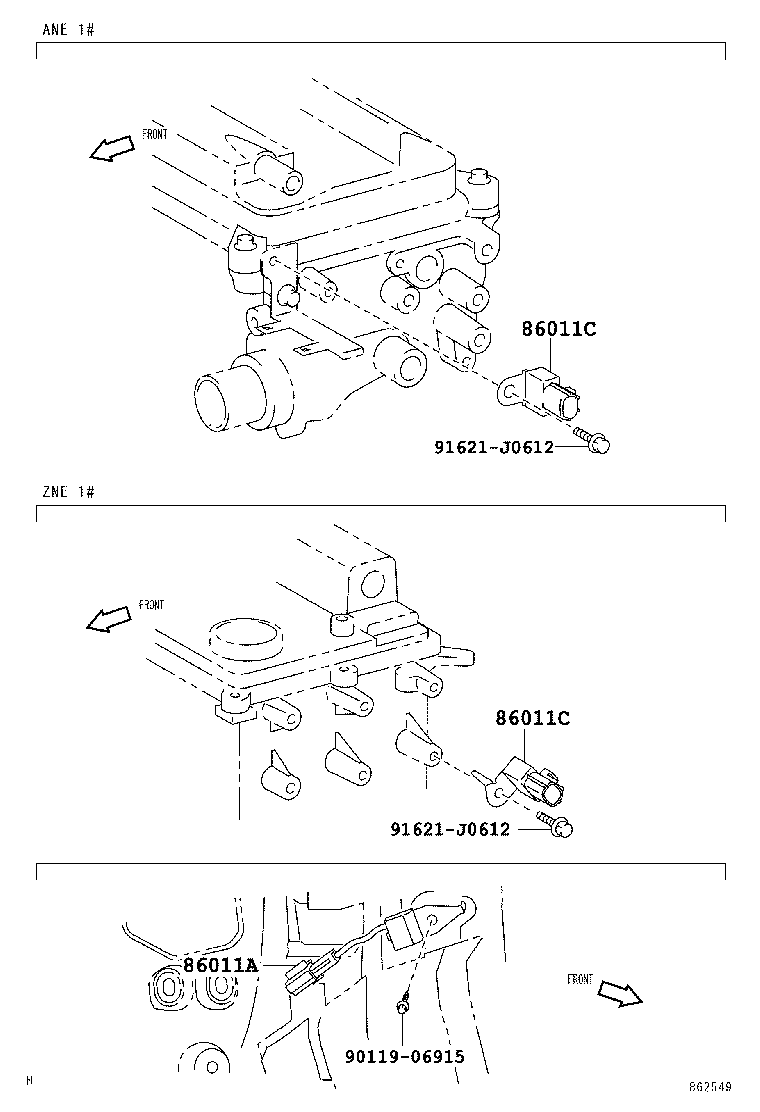 86208-68010 BRACKET, RADIO, NO.2 product image