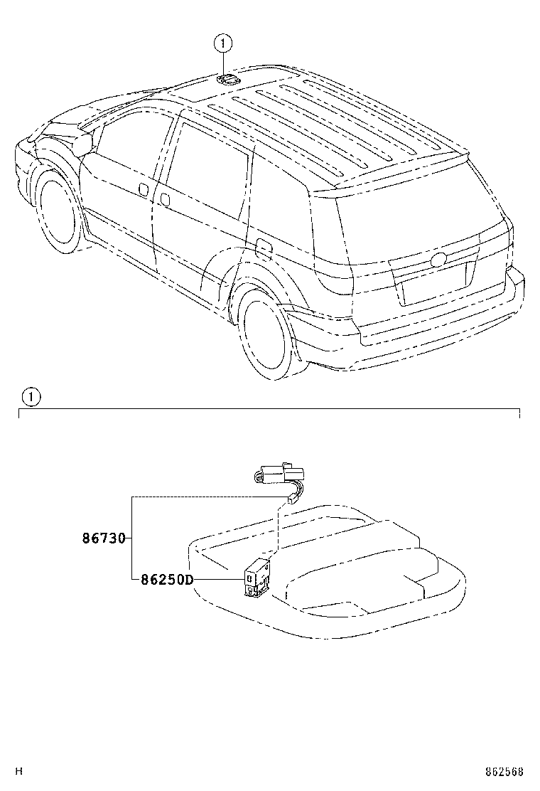 86730-45010 MICROPHONE ASSY, TELEPHONE product image