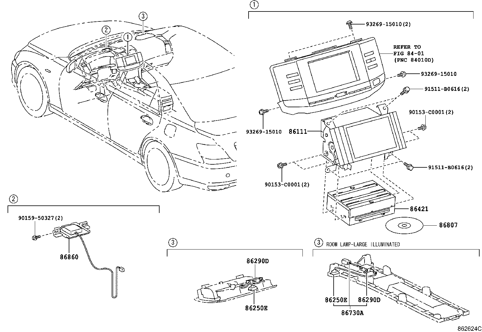 86111-22060 MULTI-DISPLAY product image