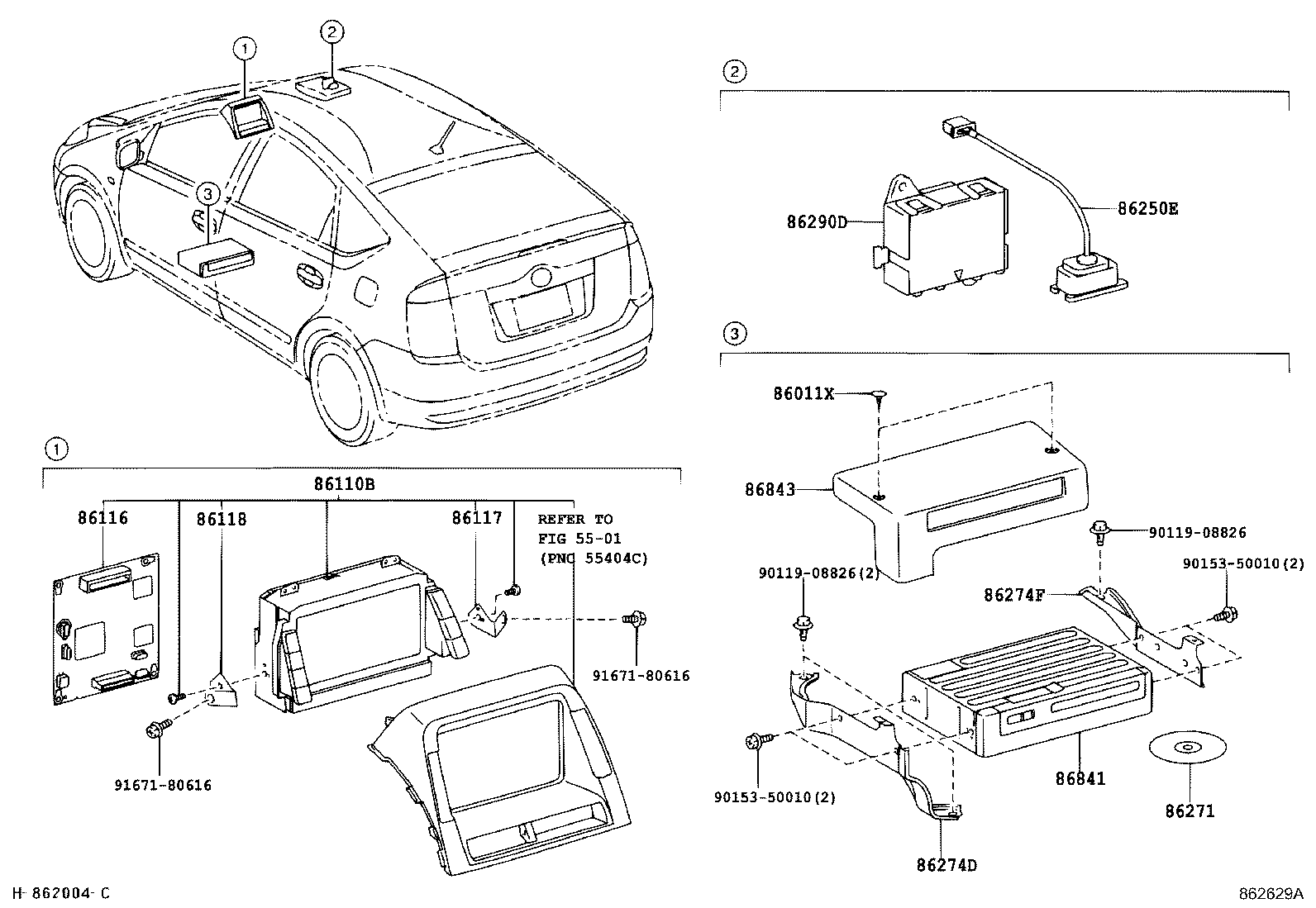 86110-47050 MULTI-DISPLAY ASSY product image