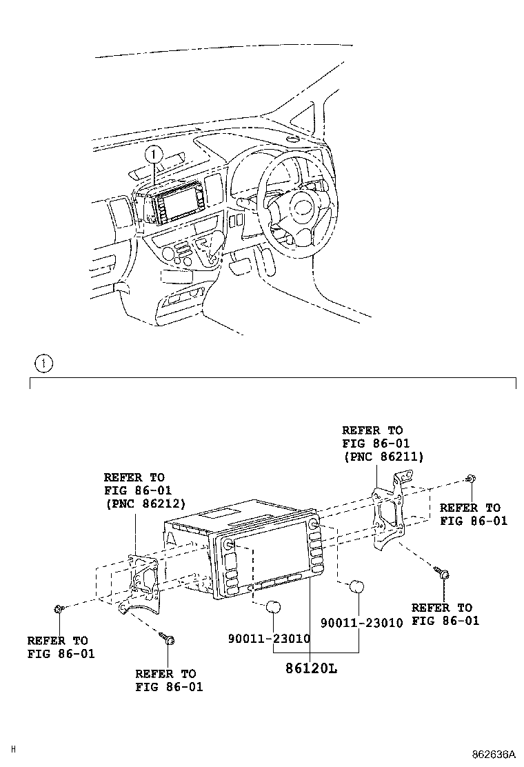 86120-68040 RECEIVER ASSY, NAVIGATION product image