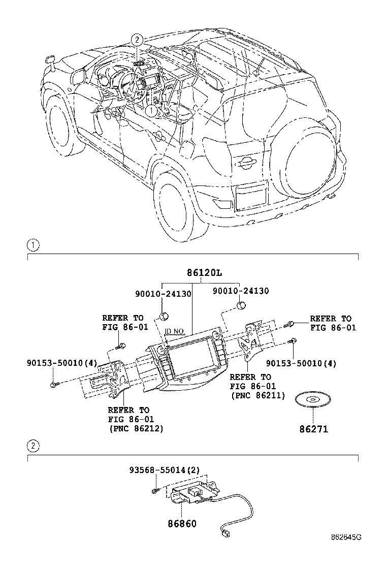 86100-42060 RECEIVER ASSY, NAVIGATION product image