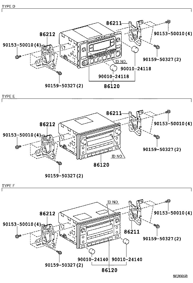 86212-26090 BRACKET, RADIO, NO.2 product image