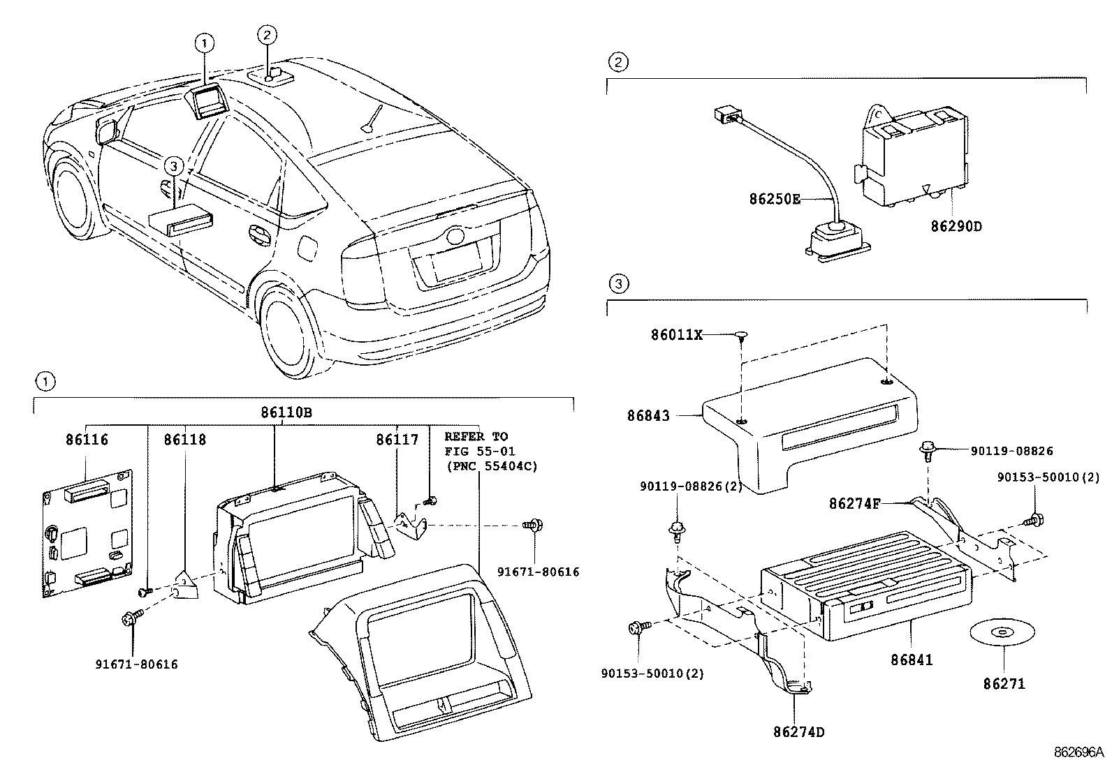 86116-47071 CONTROLLER, VIDEO product image