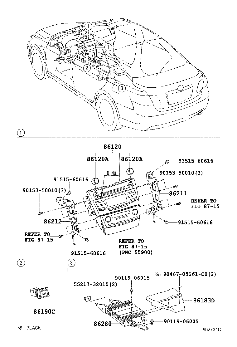 Toyota 90010-23024 KNOB, RADIO RECEIVER SWITCH