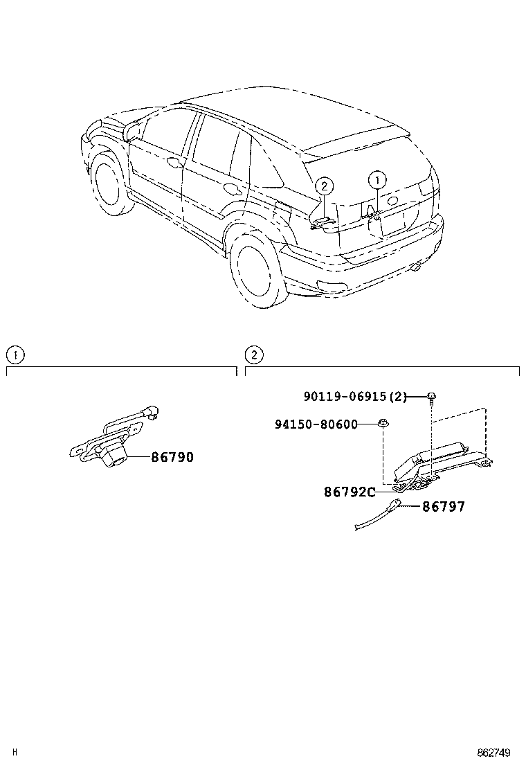 86792-48182 COMPUTER, PARKING ASSIST product image