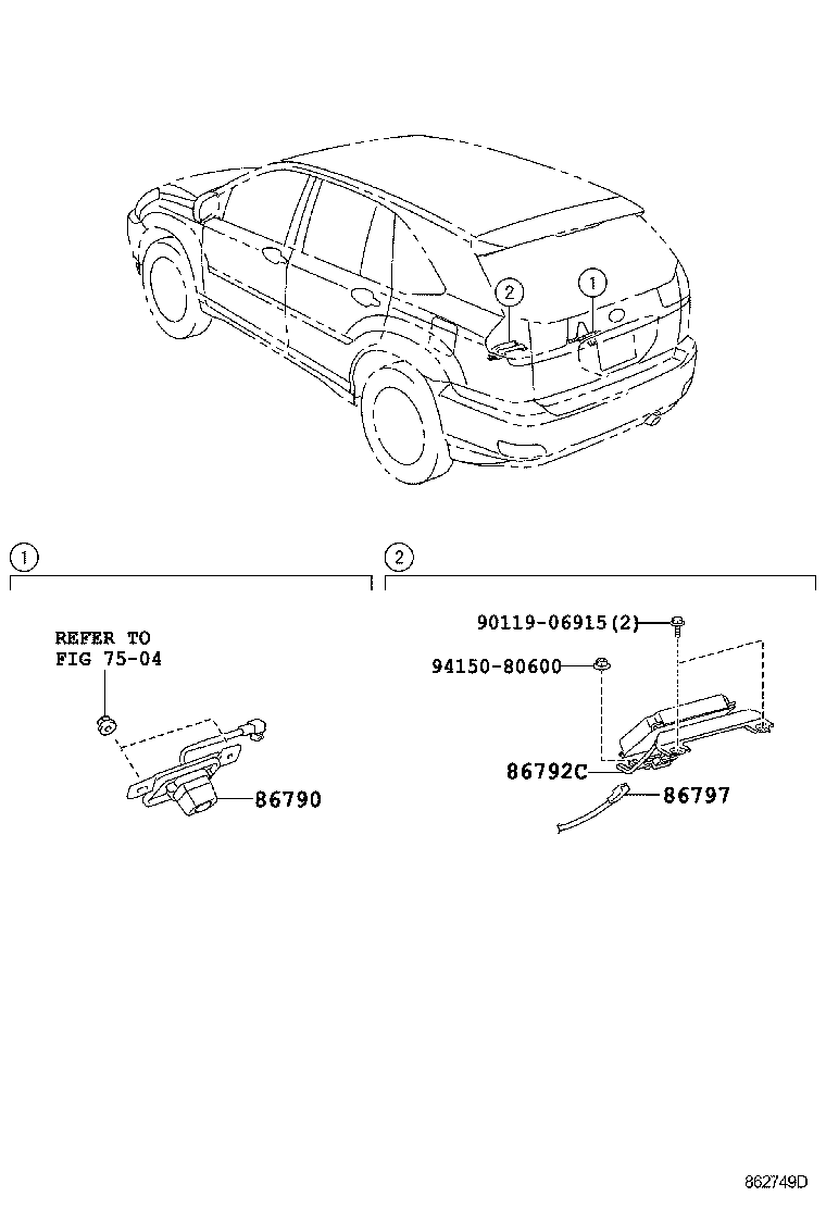 86792-48081 COMPUTER, PARKING ASSIST product image