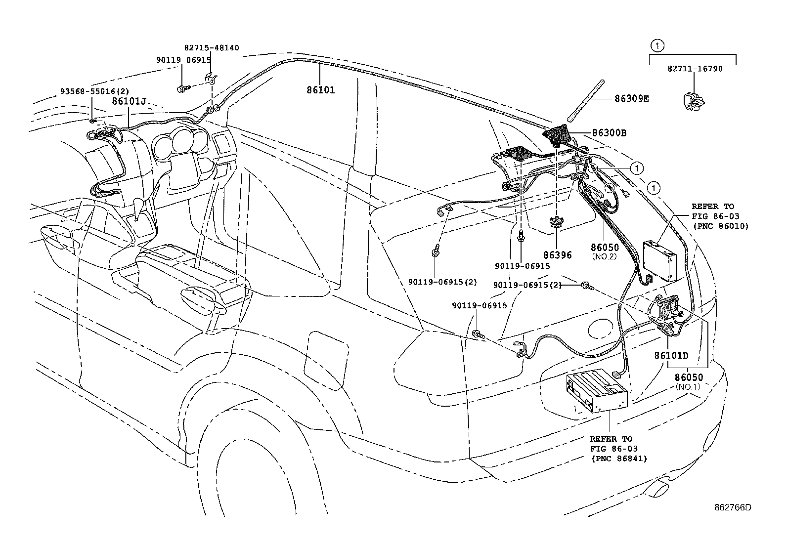86101-48610 CORD SUB-ASSY, ANTENNA product image