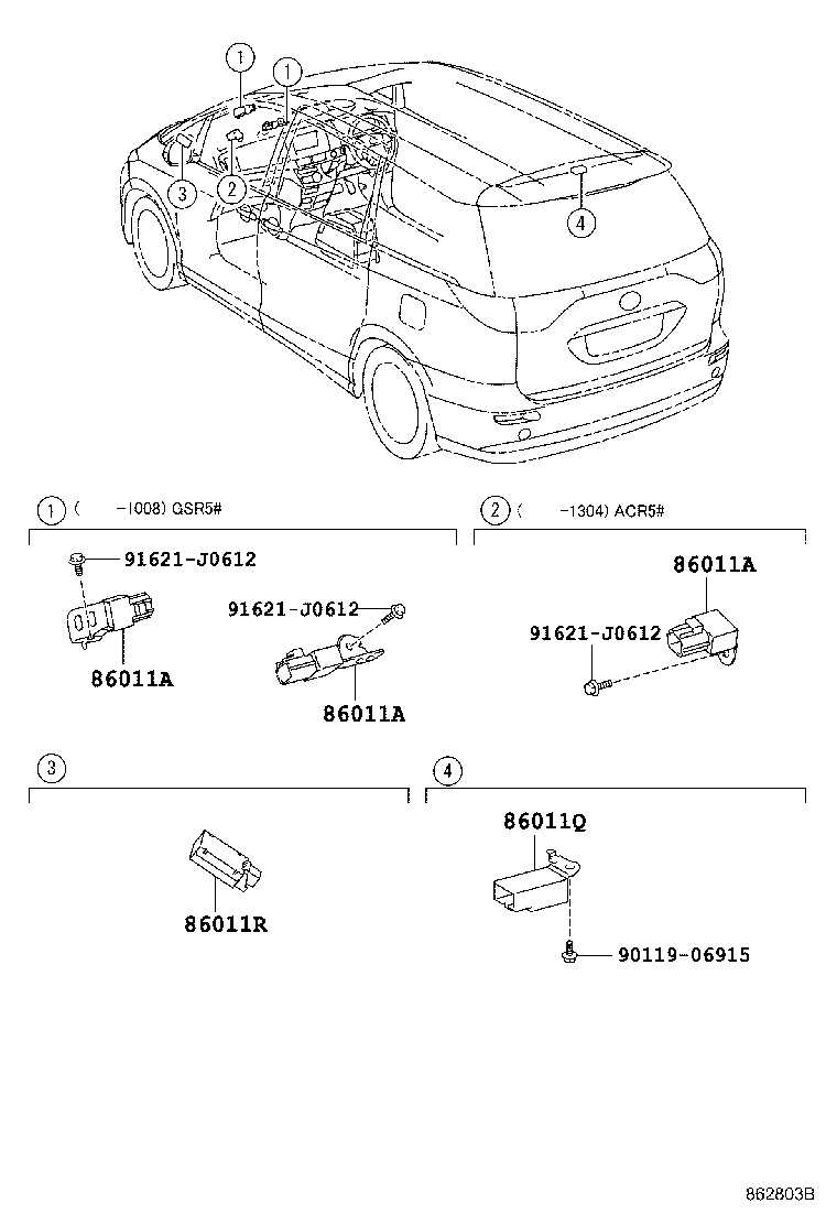 86212-28210 BRACKET, RADIO, NO.2 product image