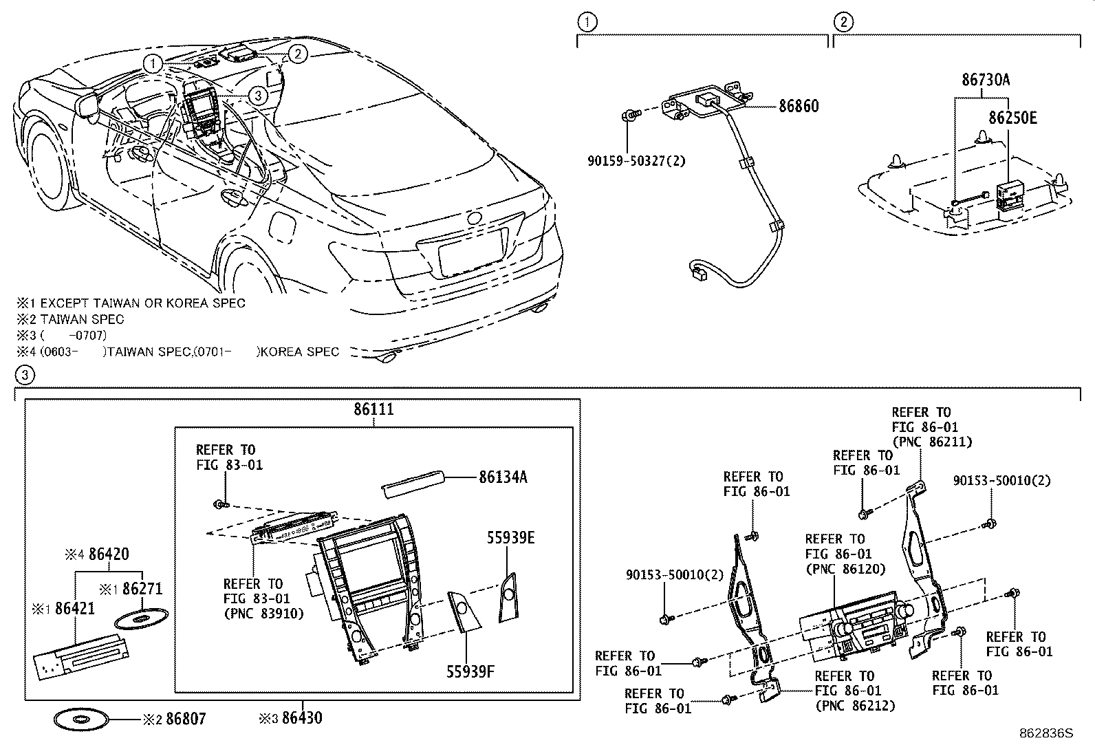 Toyota 86807-0W030 DISC KIT, CD-ROM