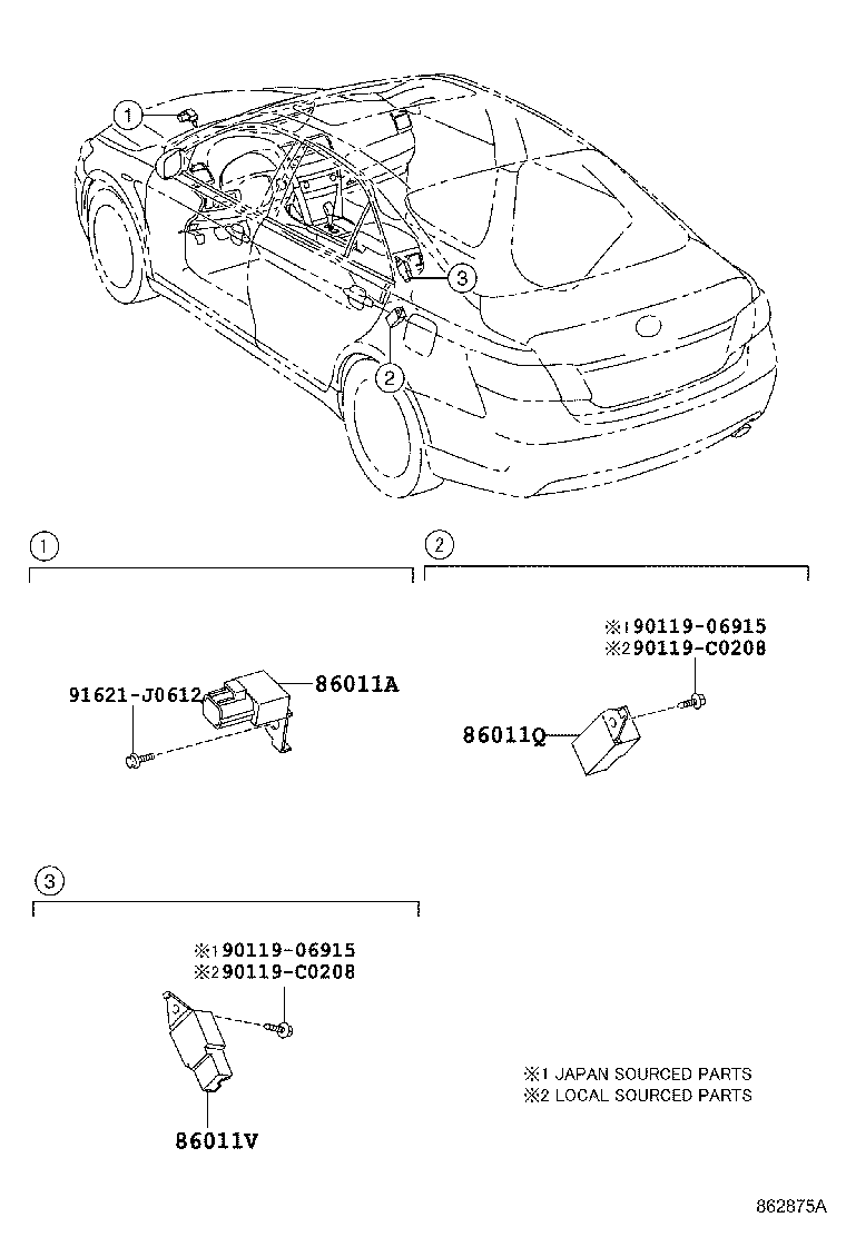 86212-06070 BRACKET, RADIO, NO.2 product image