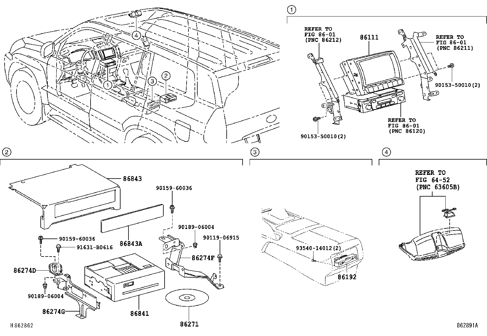 Toyota 86250-47010 MICROPHONE ASSY, AMPLIFIER