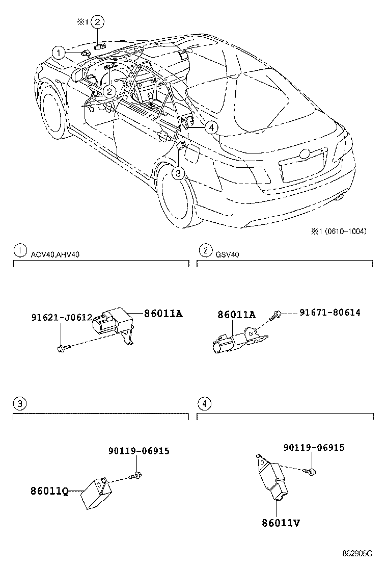 86286-06010 BRACKET, AMPLIFIER, NO.2 product image