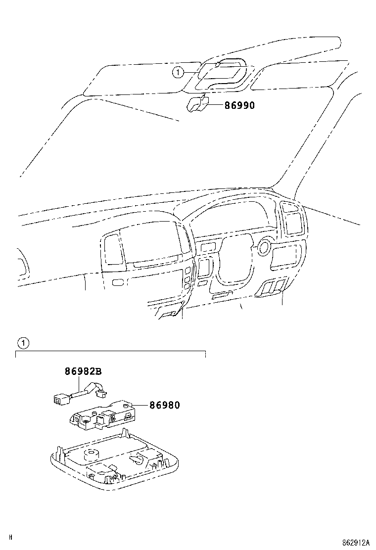 86982-60010 WIRE, TOLL COLLECTION SUB, NO.2 product image