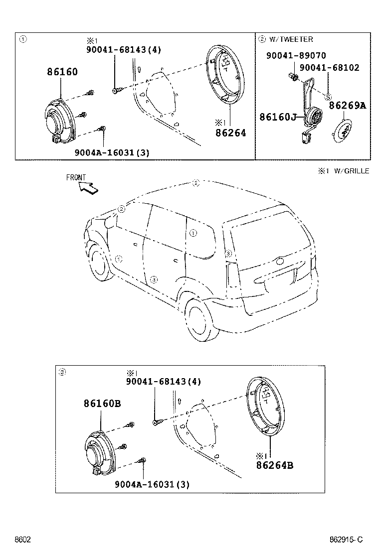 Thumbnail 2 for 86150-BZ030