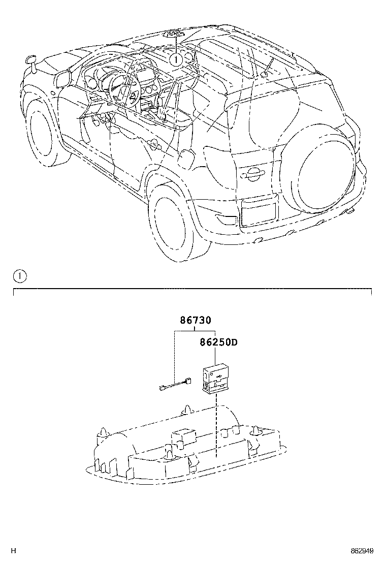 86730-42010 MICROPHONE ASSY, TELEPHONE product image