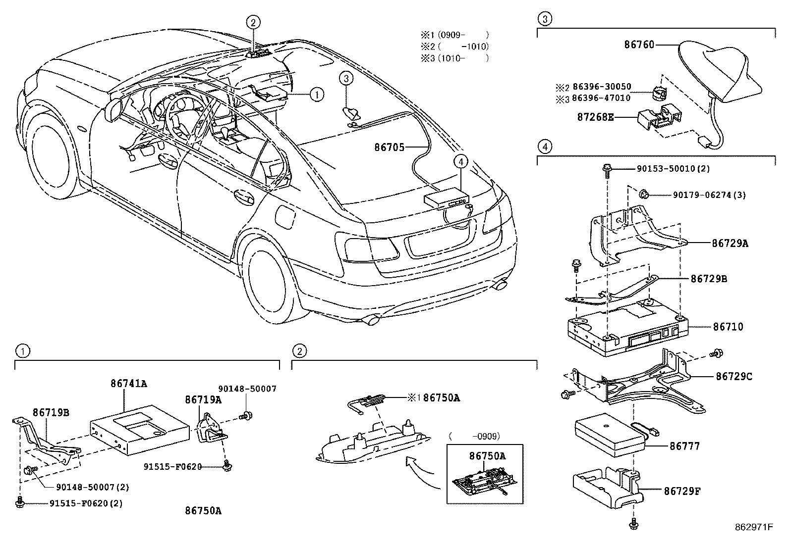 Toyota 86729-30150 BRACKET, MOBILEPHONE, NO.4