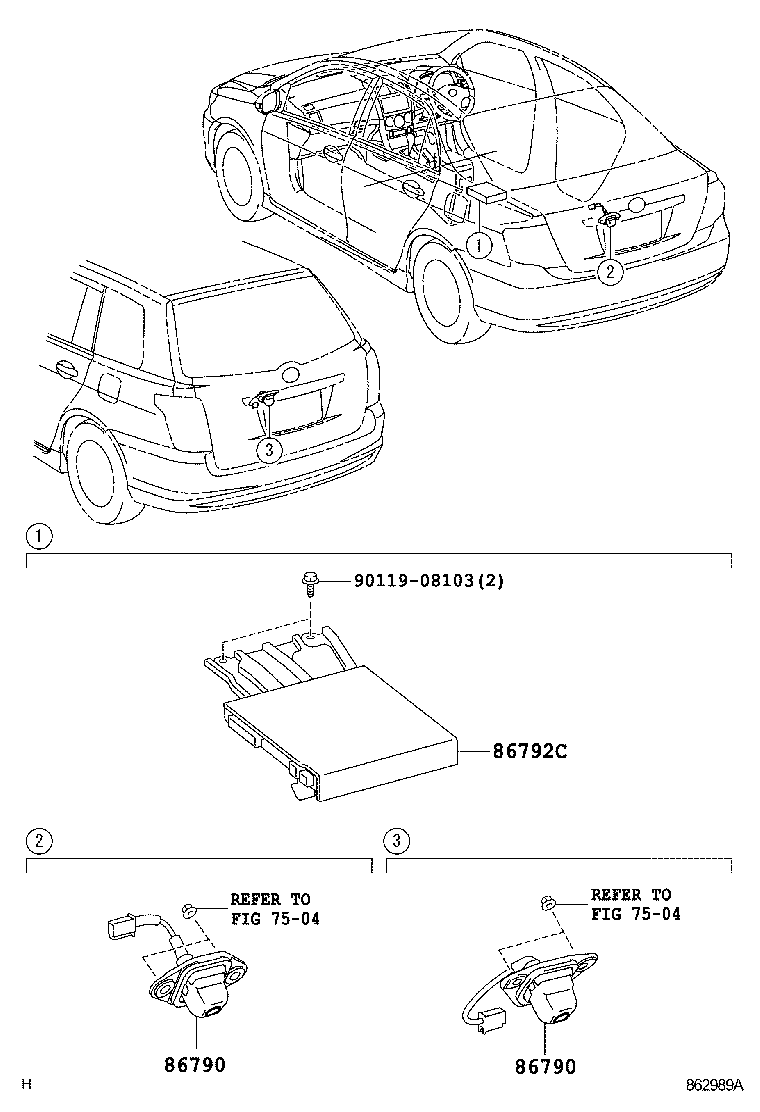 86792-12130 COMPUTER, PARKING ASSIST product image