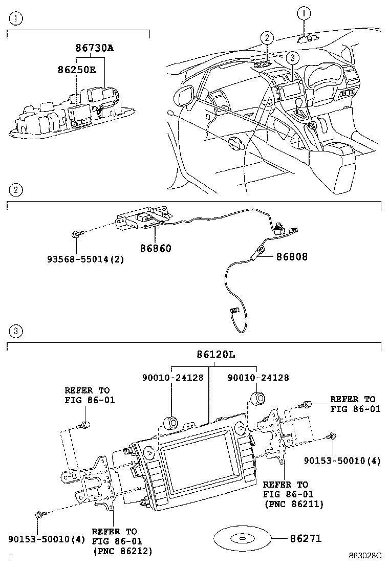 86808-12050 CORD SUB-ASSY, NAVIGATION ANTENNA, NO.1 product image