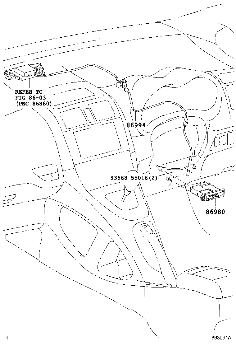 86994-12010 WIRE, TOLL COLLECTION ANTENNA product image