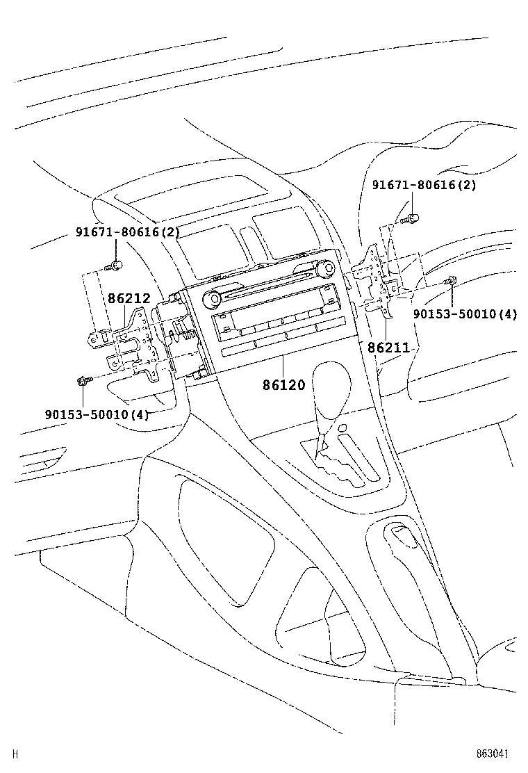 86120-12A01 RECEIVER ASSY, RADIO product image