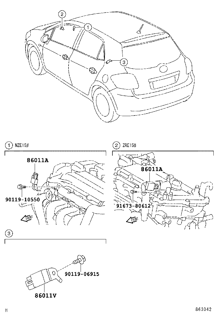 86120-12A01 RECEIVER ASSY, RADIO product image