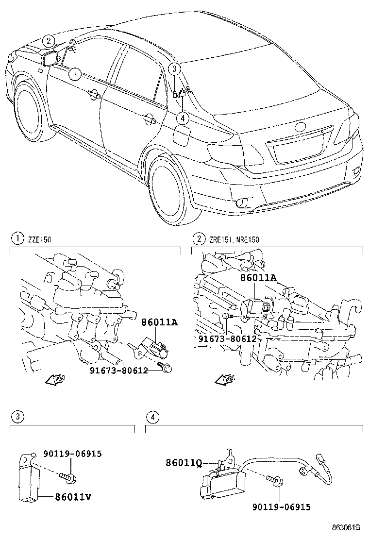 86211-12450 BRACKET, RADIO, NO.1 product image