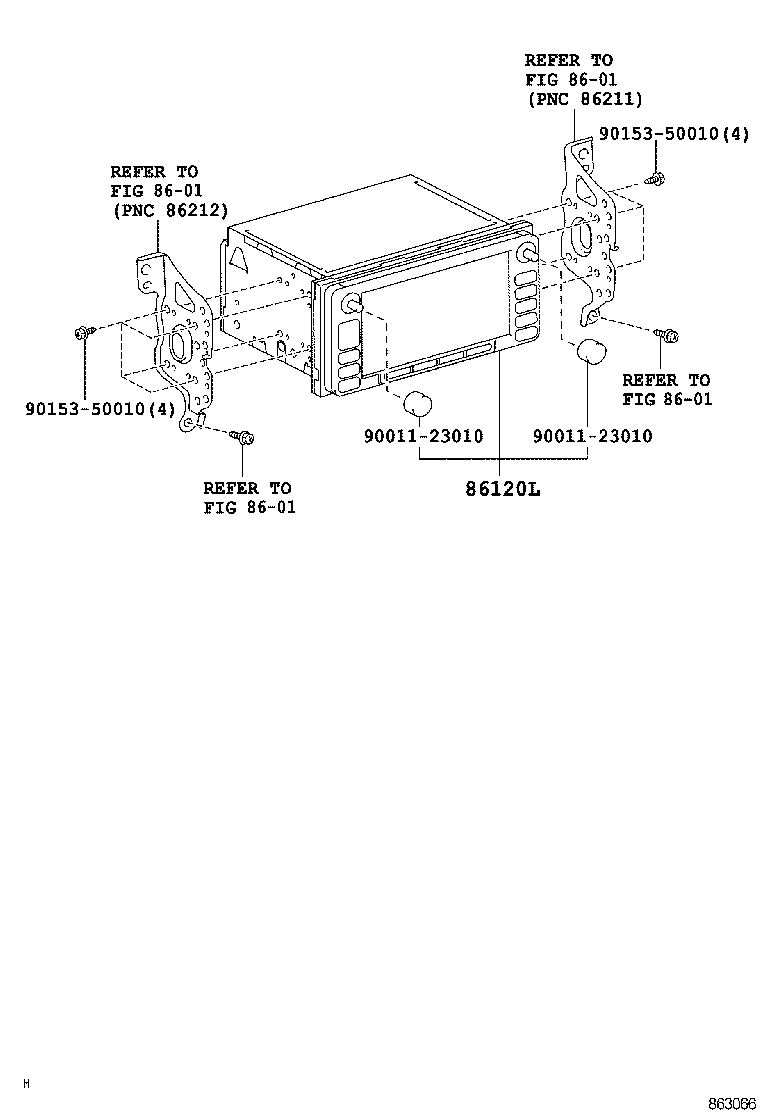 86120-52720 RECEIVER ASSY, NAVIGATION product image