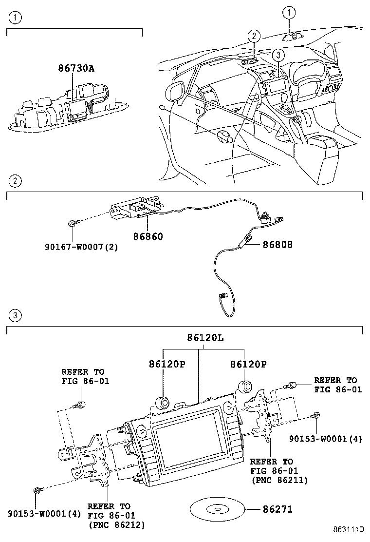 86100-02030 RECEIVER ASSY, NAVIGATION product image