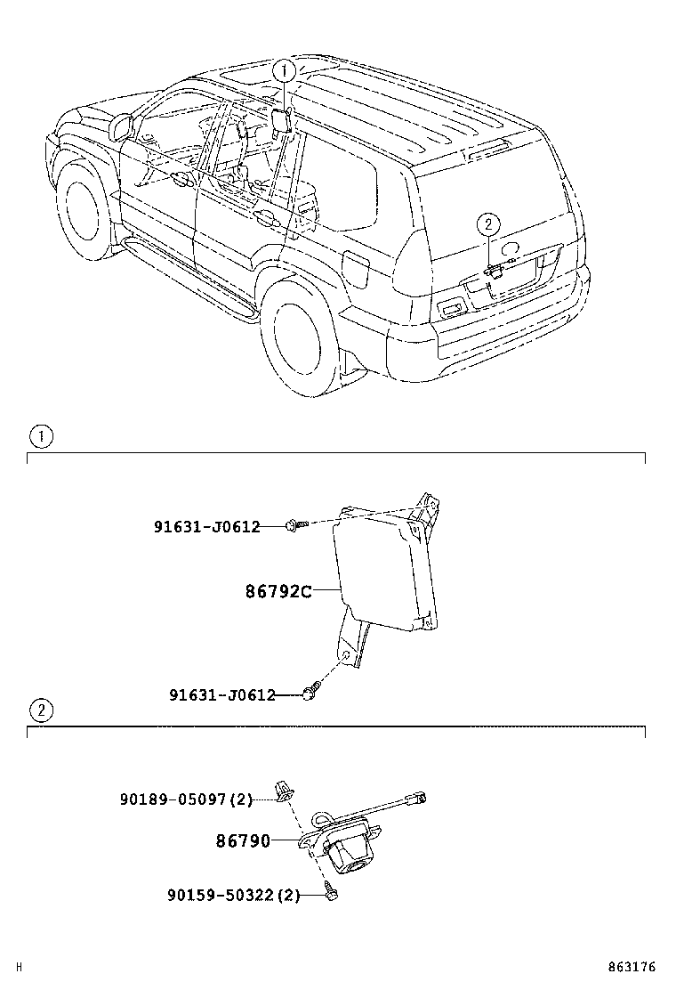 86792-60180 COMPUTER, PARKING ASSIST product image