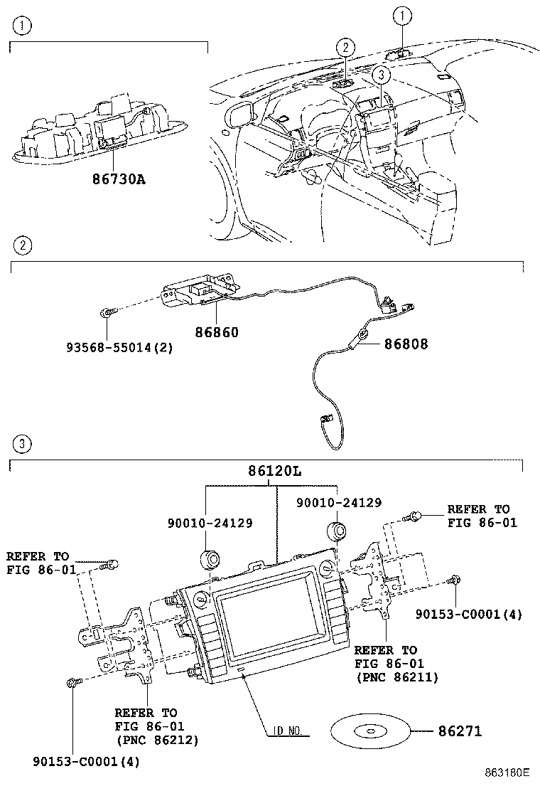 86808-02040 CORD SUB-ASSY, NAVIGATION ANTENNA, NO.1 product image