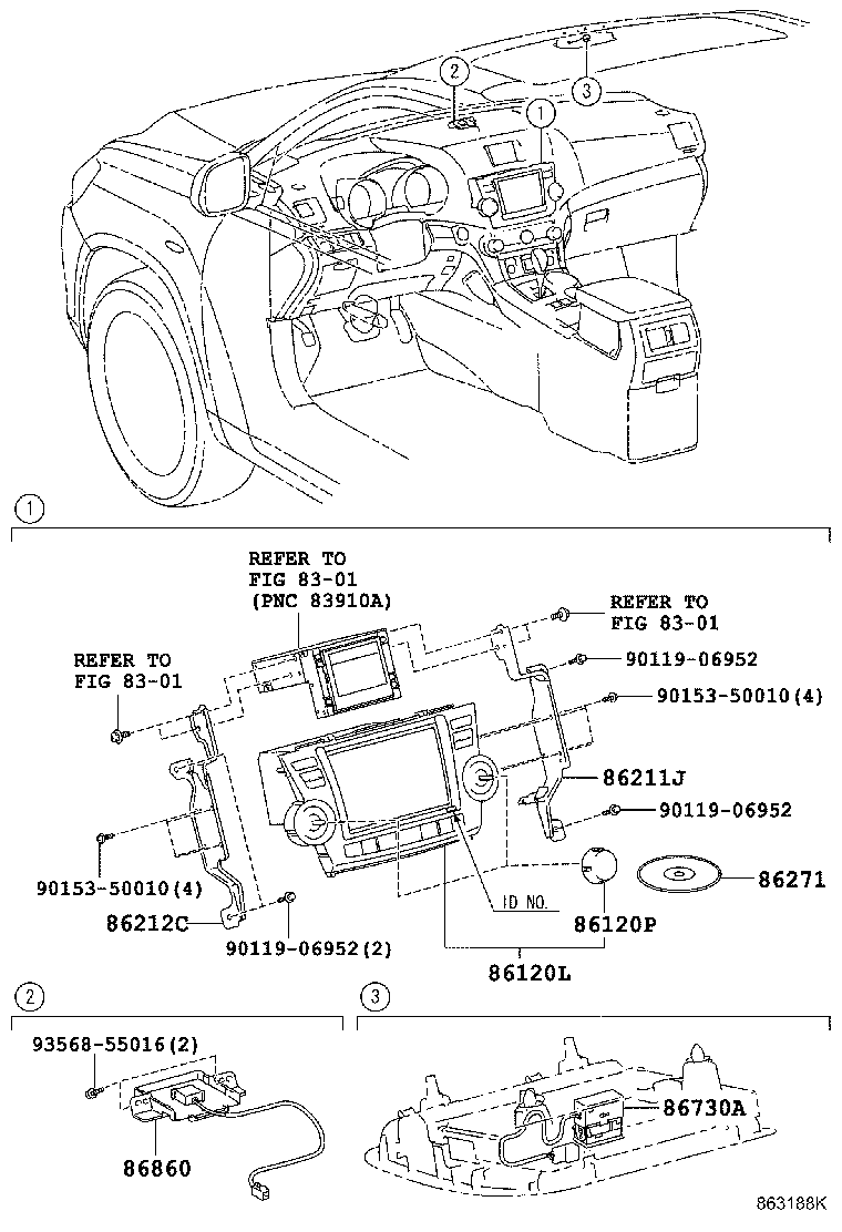 86211-48060 BRACKET, RADIO RECEIVER, NO.1 product image