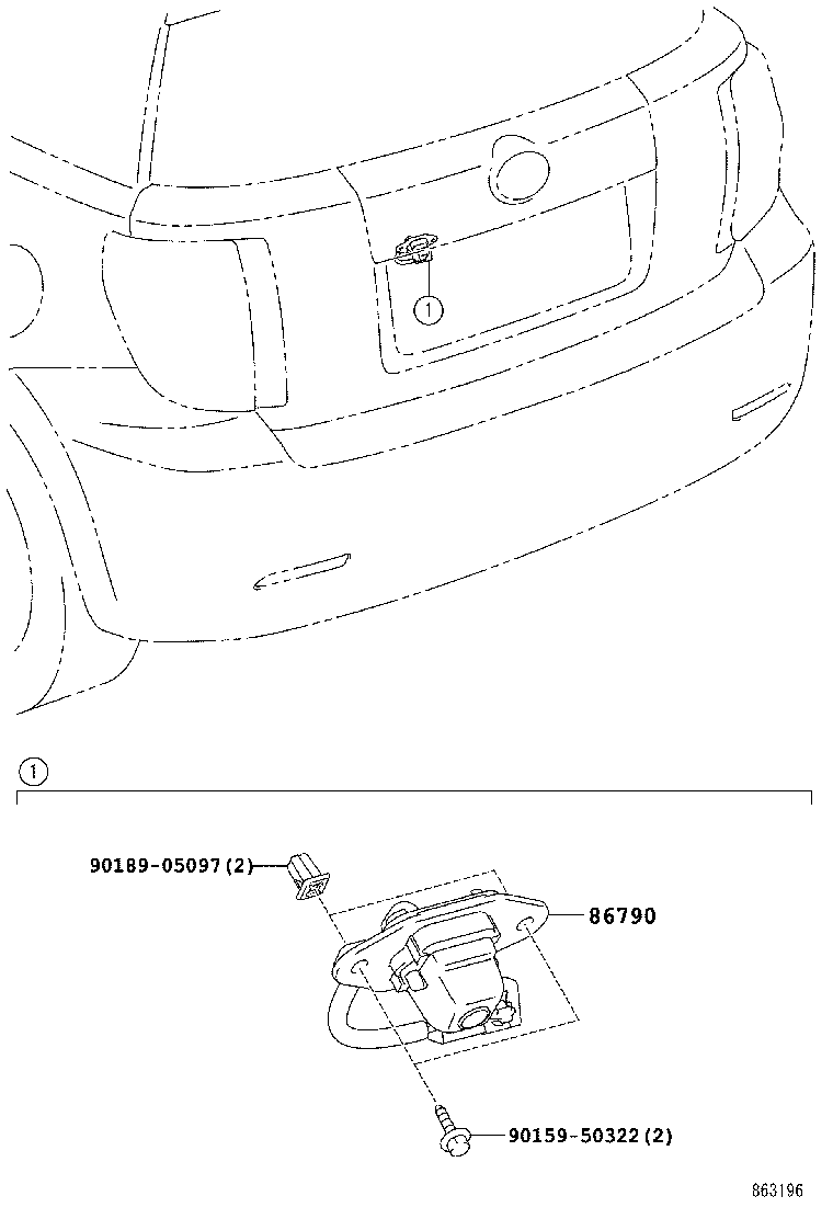 86790-52111 CAMERA ASSY, TELEVISION product image
