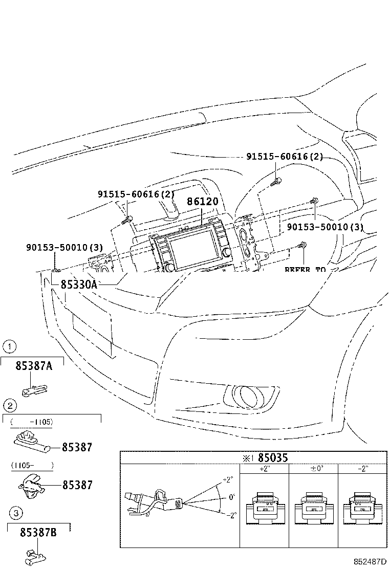 86120-20A60 RECEIVER ASSY, RADIO product image