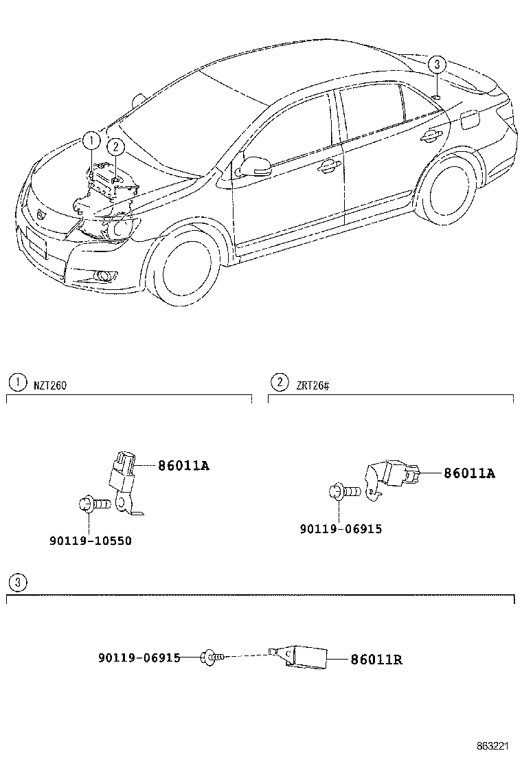 86120-20A60 RECEIVER ASSY, RADIO product image