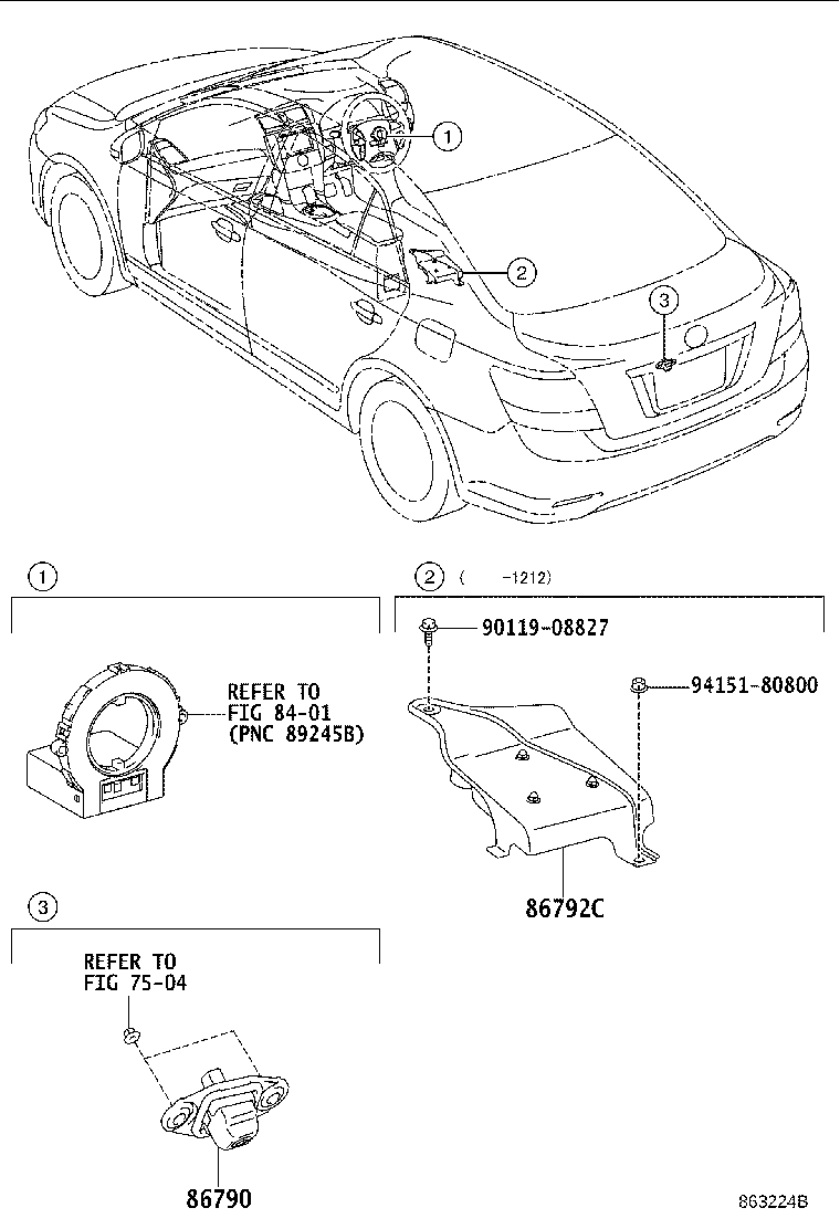 86792-20050 COMPUTER, PARKING ASSIST product image