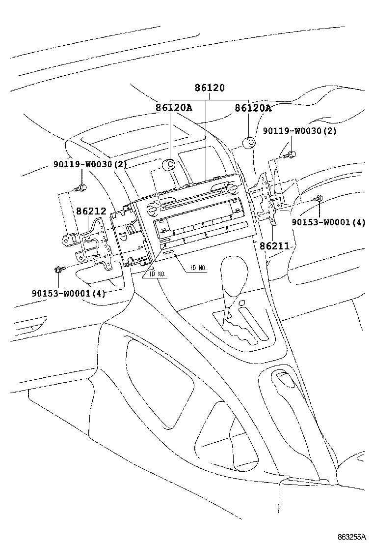 86120-02560 RECEIVER ASSY, RADIO product image